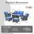 Guillen 5 - Person Wicker/Rattan Fire Pit Seating Group With Swivel Chairs and Cushions-112870074