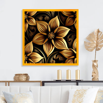 Golden Lily On Black II " Golden Lily On Black II "