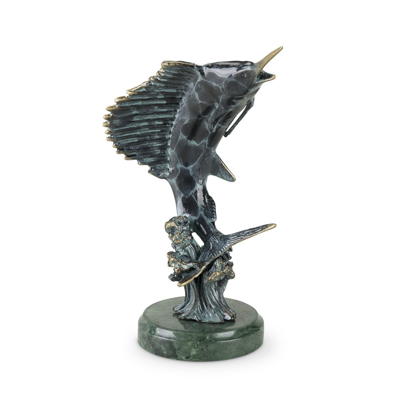 Feeding Frenzy Sailfish Sculpture