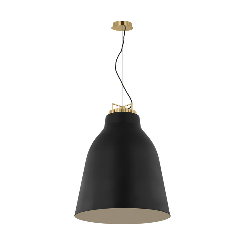 Forge 1 - Light LED Pendant, 31.9" H x 26" W x 26" D, Nightshade Black