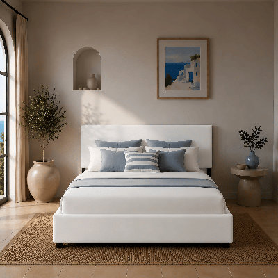 4 Drawers Storage Upholstered Bed