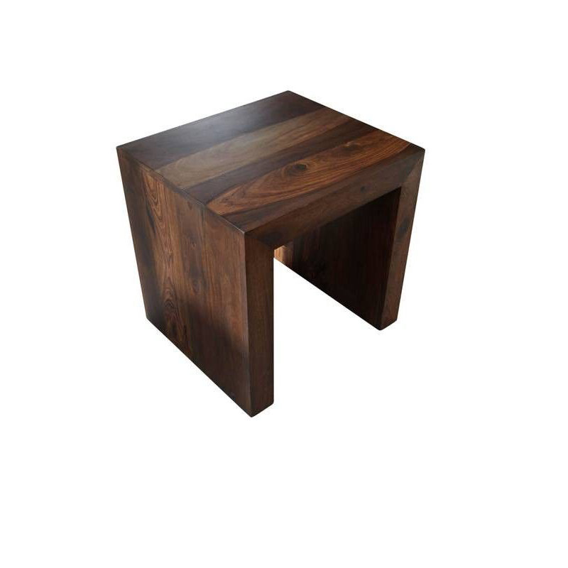 Duke Solid Wood Accent Stool