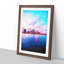 Miami Florida Skyline in Abstract - Picture Frame Graphic Art Print-55739895-55739897