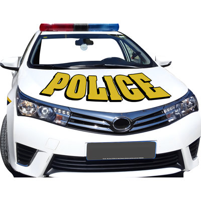 46" Police Car Cardboard Standup