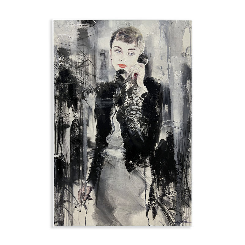 Classic Beauty Fashionista Wall Plaque, design by Lucille Lee, 19" H x 13" W