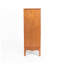 Armoire de plancher de salle de bain autoportante étroite brun antique avec tablette de rangement