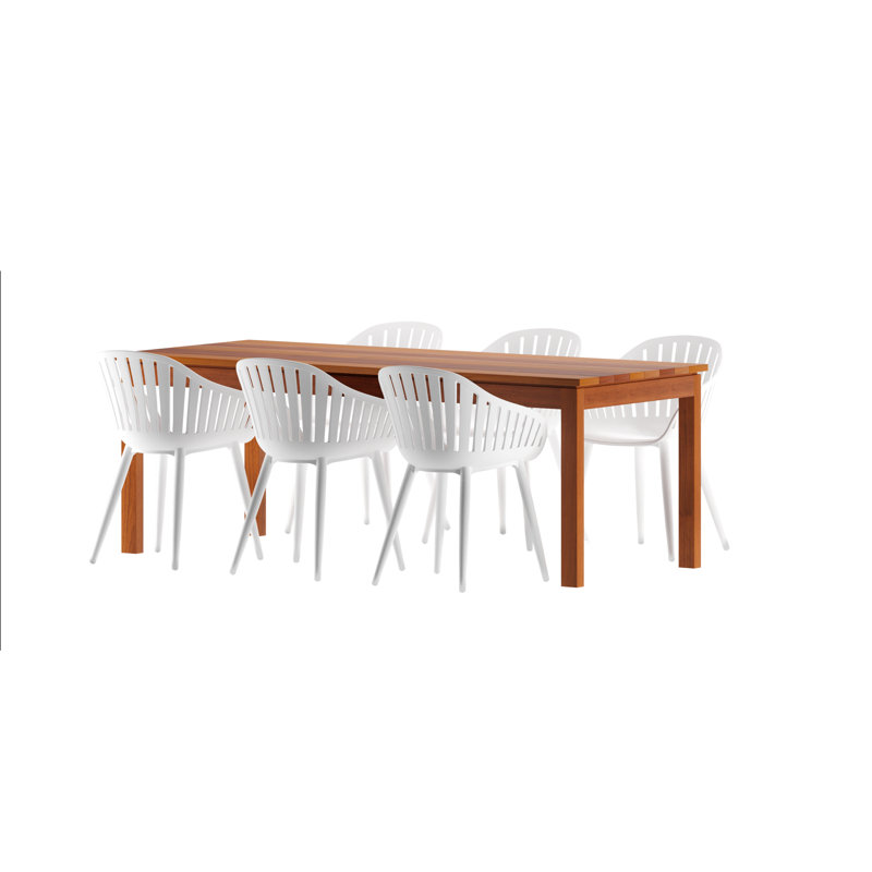 Ensemble de salle à manger Anautica, Blanc