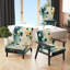 Colourful Mid Century Minimalist Oasis I - Upholstered Minimalist Side Chair, Clean Minimalist Accent Chair