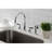 Kingston Brass Kaiser Double-Handle 4-Hole Widespread Kitchen Faucet with Brass Sprayer-51154808