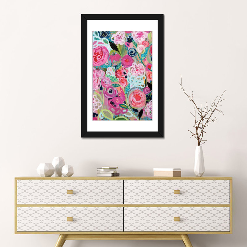 « fantaisie », impression sur toile, H 24 po x l 16 po x P 1 po, Papier d'art encadré noir, Blanc