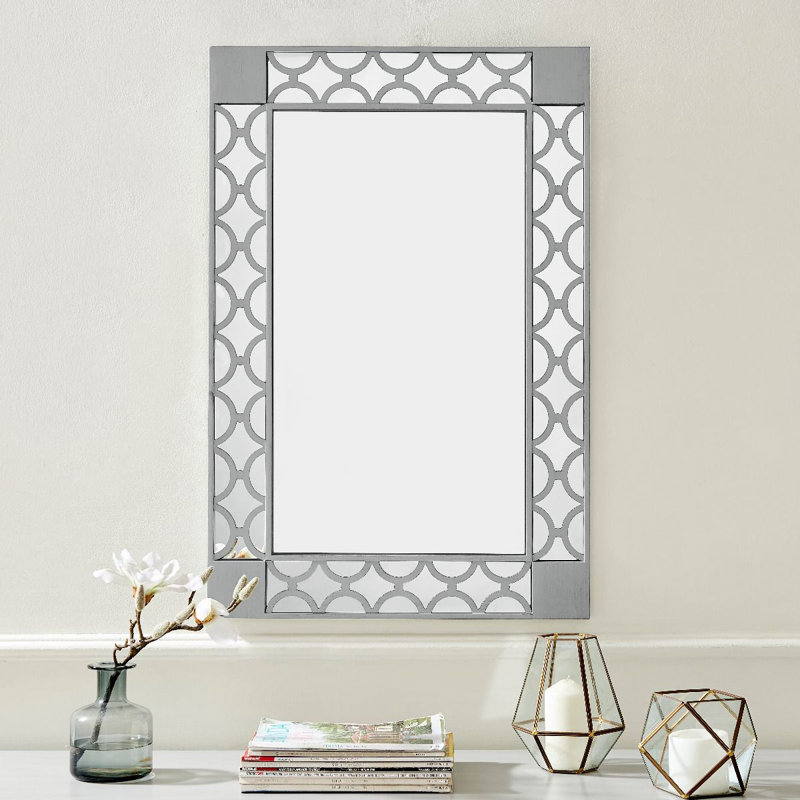 Doolittle Wood Flat Wall Mirror