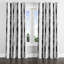 Rideaux Modern - rideaux à œillets à rayures noires et blanches - 1 panneau-22794686-22794687