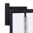 Black Rectangular Narrow Metal Frame with High-transparency Glass Outdoor Wall Light(Set of 2)-193320920-195511499