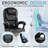 Laurren Reclining Office Chair with Massage, Ergonomic Computer Chair with Foot Rest-1987002434