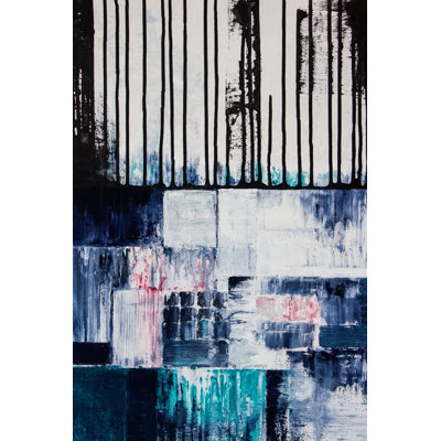 Abstract Acrylic Painting On Canvas - Wrapped Canvas Print