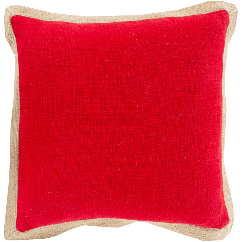Coussin Cadence, Coquelicot, Polyester / Bourre en polyester, 22 po x 22 po