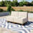 Rattan Armless Single Sofa