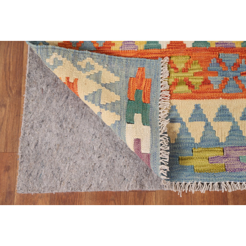 Tapis oriental en laine Kilim 5 x 6