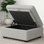 Repose-pieds avec rangement en chenille de 29,9 po Hymes