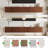 70.86" Walnut TV Stand with 3 Flip-Door Storage Cabinets, Modern Entertainment Center for TVs up to 60", Wood Media Console for Living Room