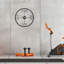 Horloge murale élégante en métal 18,9 po x 18,9 po | Fabrication 100% métal, épaisseur: 0,05 pouce | Nécessite 1 pile AA (non incluse) | Parfait pour les décors modernes et les espaces de vie