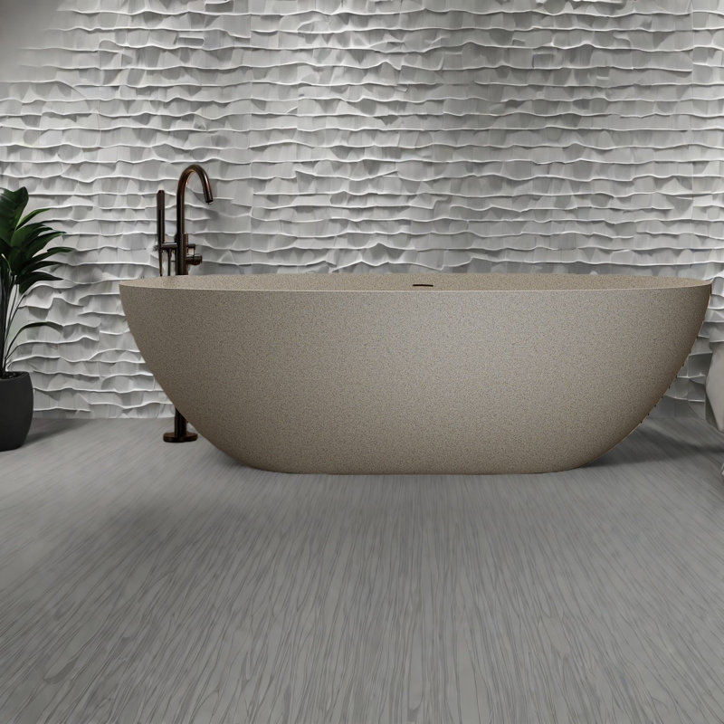 Baignoire profonde et bain tourbillon