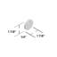 Kallista Foundations Transitional Shower Door Handle Escutcheon
