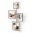 Flute Wall Gallery Frame 8x10 and 5x7, Easy-Mount Vertical or Horizontal Wall Collage Display