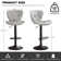 Swivel Adjustable Height Modern Bar Stools with Metal Frame