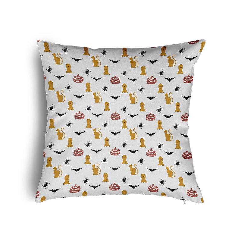 Housse et insert de coussin carré en polyester , 16 po x 16 po, Moutarde dorée