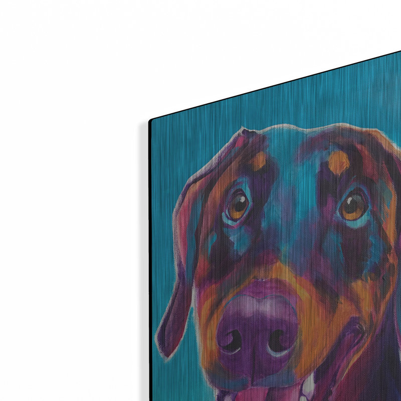 "Doberman - Annie" par Dawg Painter, H 24 po x l 16 po