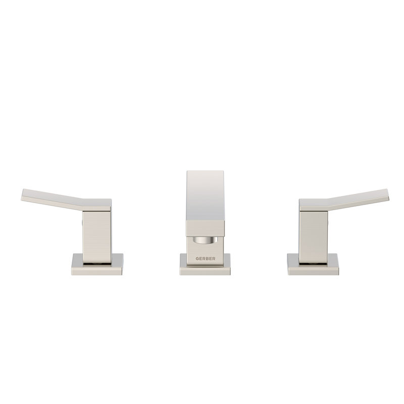 Avian Widespread Bathroom Faucet with Drain Assembly, Brushed Nickel