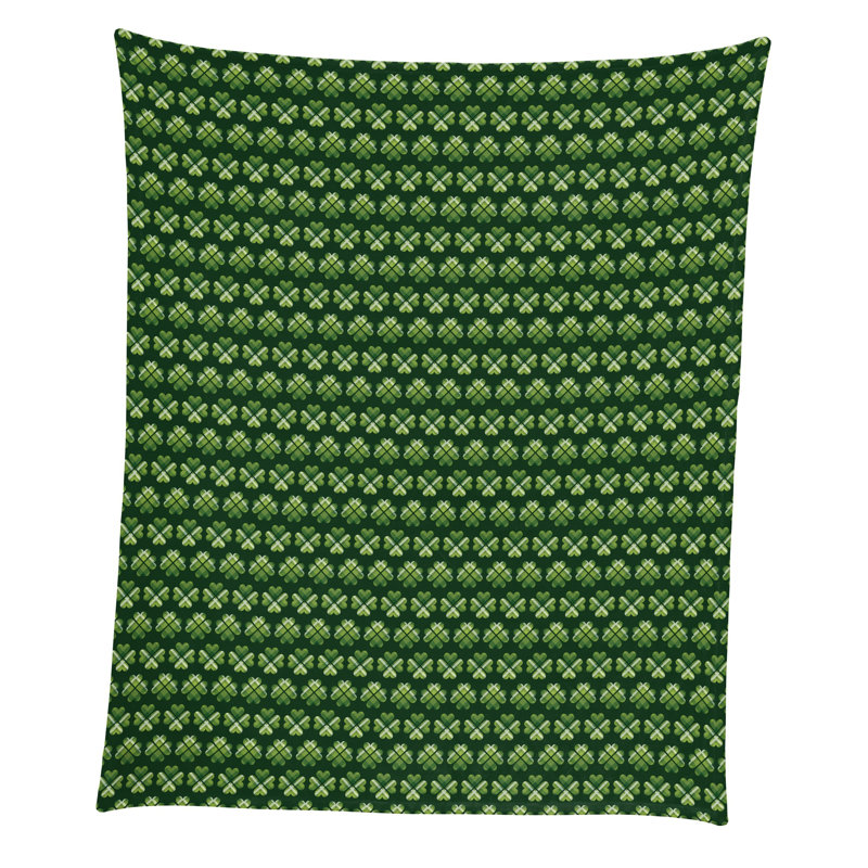 Knitted Throw Blanket, Floral