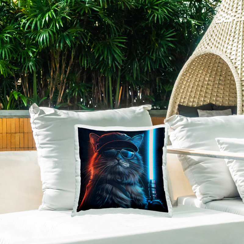 Coussin d'extérieur imprimé Stupell Industries