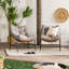 Chaises de patio en forme de cuillère avec coussins Lauri