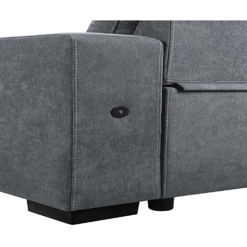 Upholstered L-Shaped Sectional Reversible
