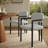 Elio Barrel Fabric And Metal Dining Chair-109758055