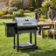 Z GRILLS Classic ZPG-7002B3E avec 697 pouces carrés , Contrôle automatique de la température avec gril à granules et fumoir 8-en-1 avec couvercle pour la cuisson en plein air, argent