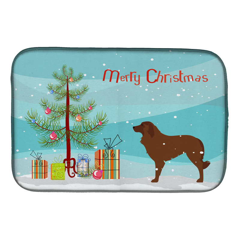 Tapis de séchage portugal berger dog merry christmas