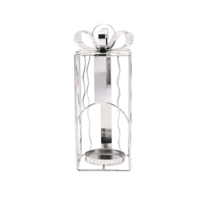 Metal Tabletop Tealight Holder, 22 cm H x 9 cm W x 9 cm D
