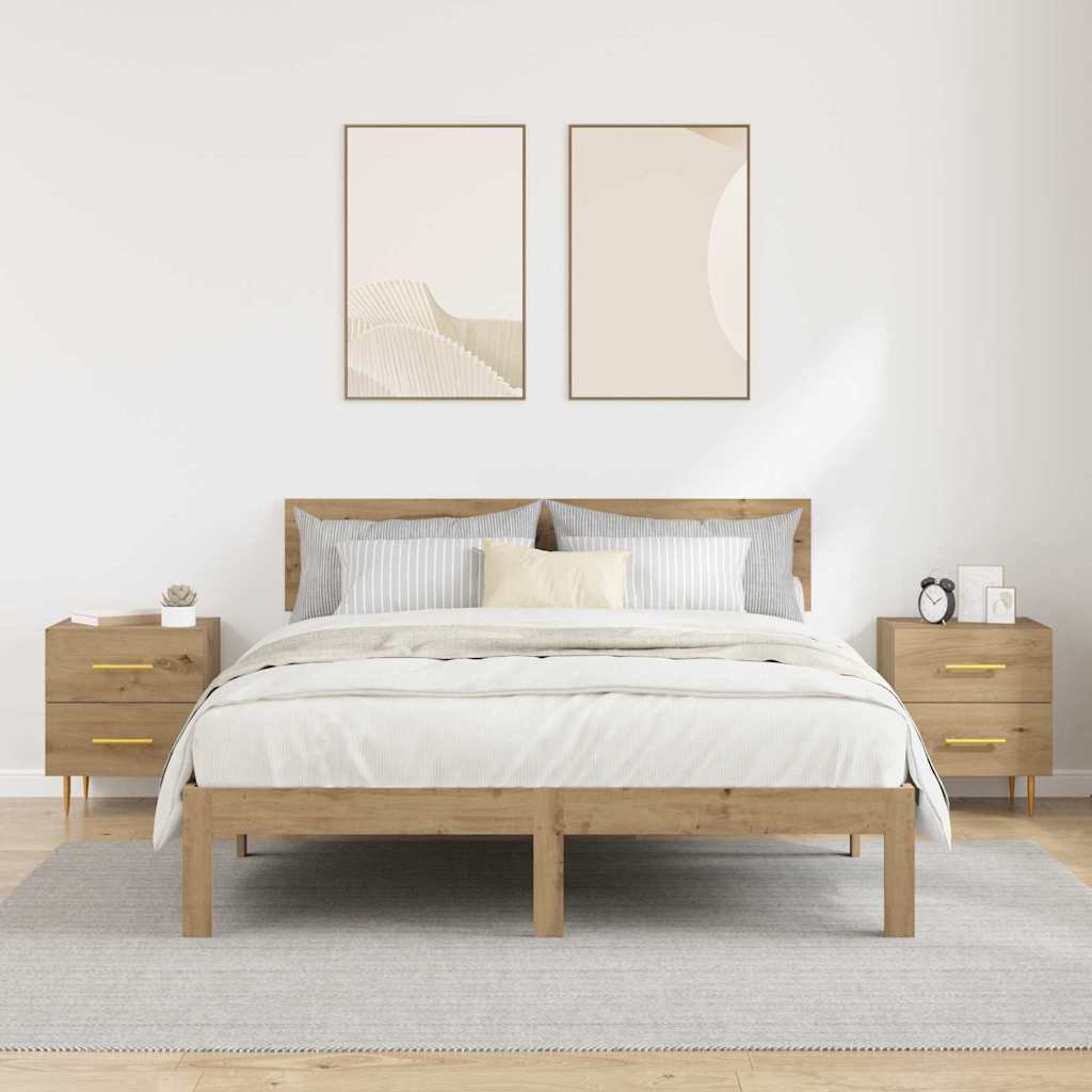 40cm W Manufactured Wood Bedside Table