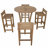 SET-290 DESCANSO SEDONA BAR TABLE 5-PC SET