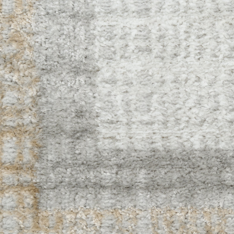 Lafever 7'10" x 9'10" Grey Modern Indoor Rug, Rectangle 7'10" x 9'10"