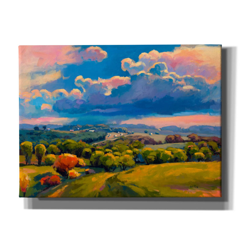 «Boundless» par sri Rao, art mural sur toile, H 12 po x l 16 po x P 0,75 po