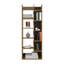 Bibliothèque Magnolia, bureau, Macadamia / noir