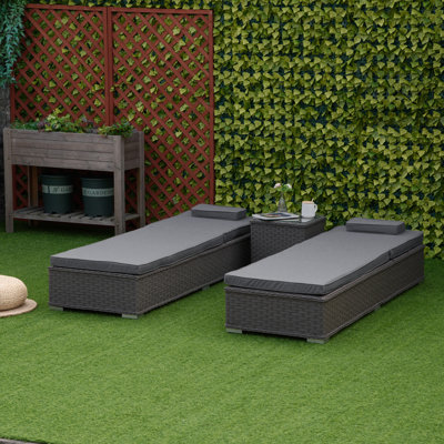 Gulfam Double Reclining Sun Lounger