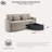 92" W Upholstered Storage Sofa-160587695