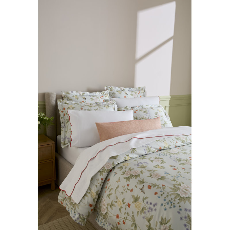 Luoyang Garden Floral Cotton Pillow Sham, King