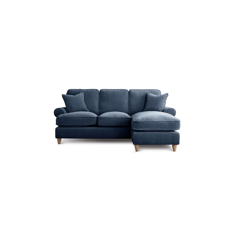 Longfellow Corner Chaise Sofa, Navy, Right Hand Facing