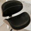 Chaise d'appoint noire à dossier solide (ensemble de 2)
